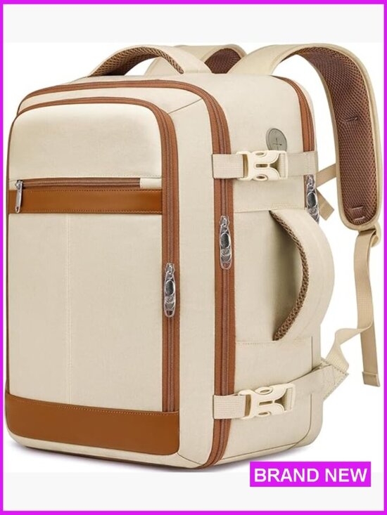 Handbags - Carry On Backpack with Shoe Pouch TSA 15.6" Laptop Compartment USB Charging